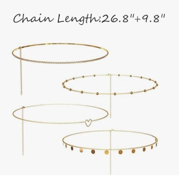 Set of 4 Waist Chain Belly Accessories main image 5